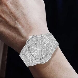 Silver Diamond-Crystal Watch(Unisex